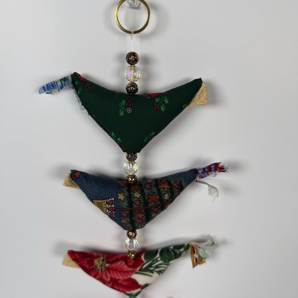 Handmade Prosperity 7 Chicken‎ Hen Garland With Bell Beads Christmas Holiday A